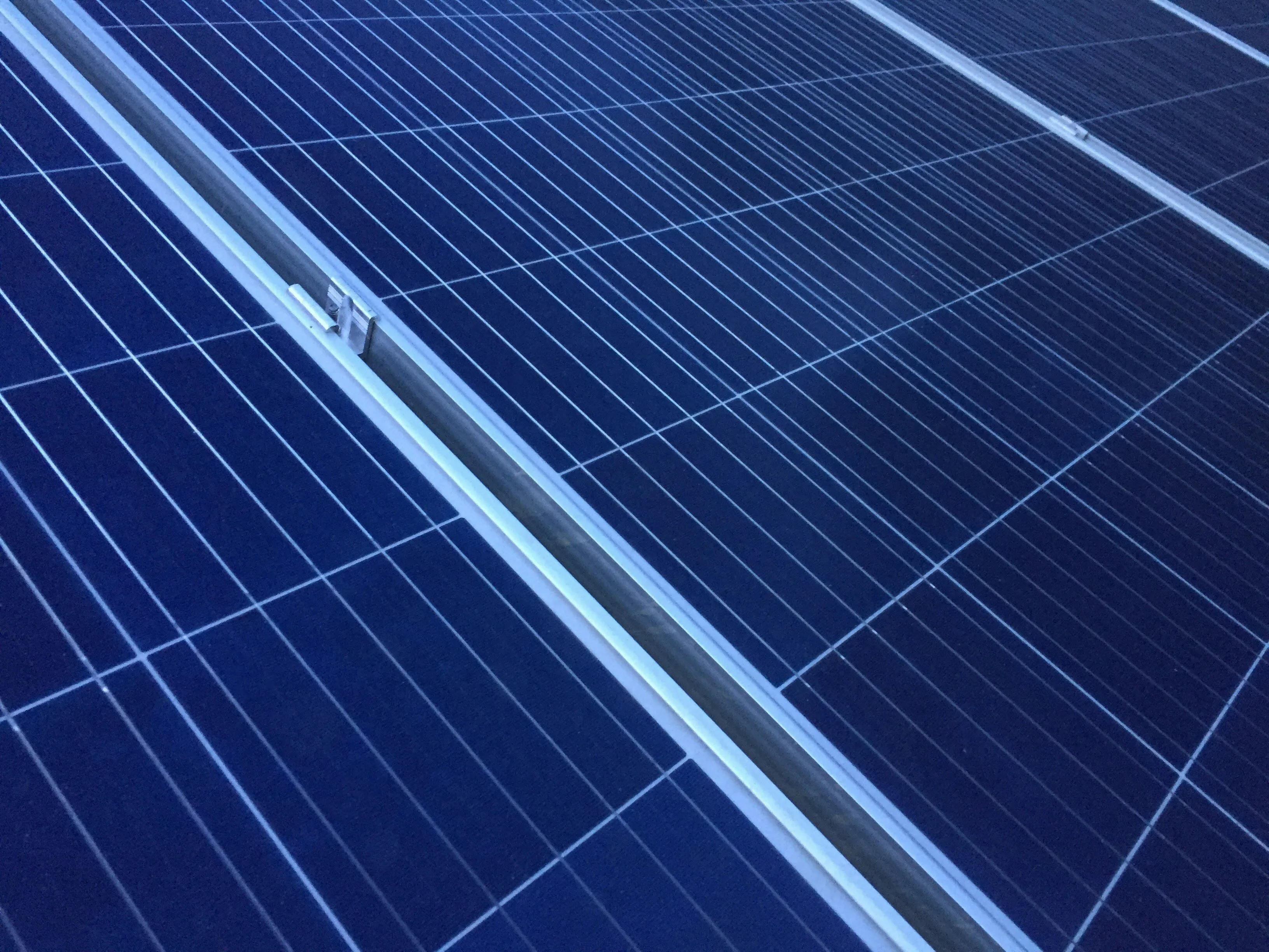 Solar panel close-up detail