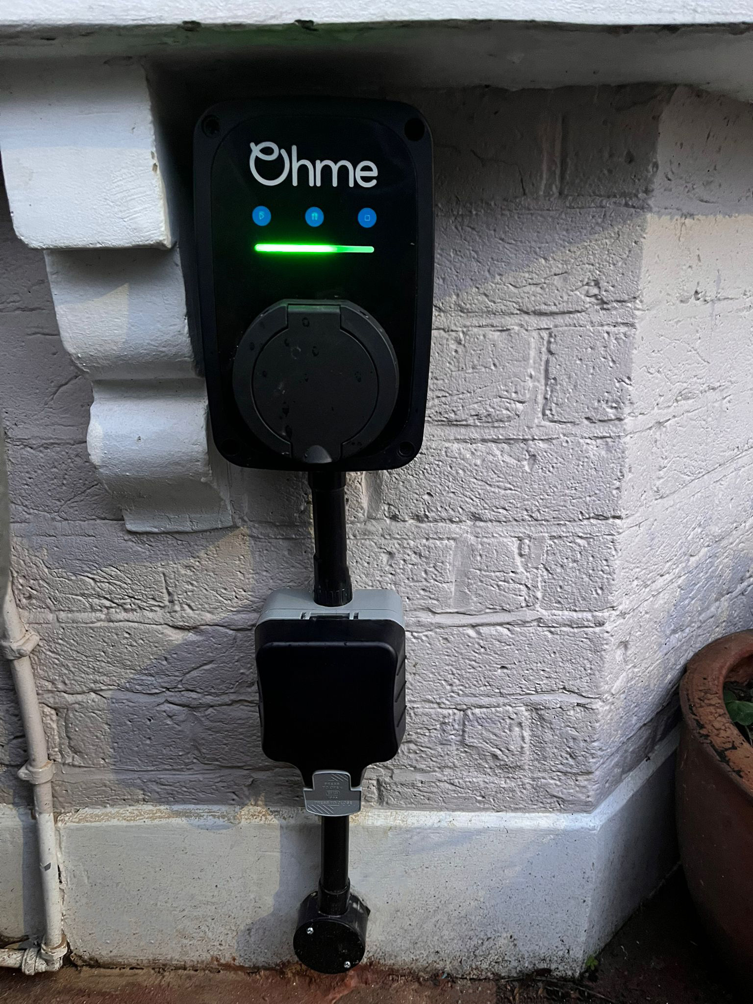 Ohme EV charger installed by GregDan Electrical in North London